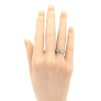Chanel Platinum Quilted Ring Diamond 48 Vintage — view 7