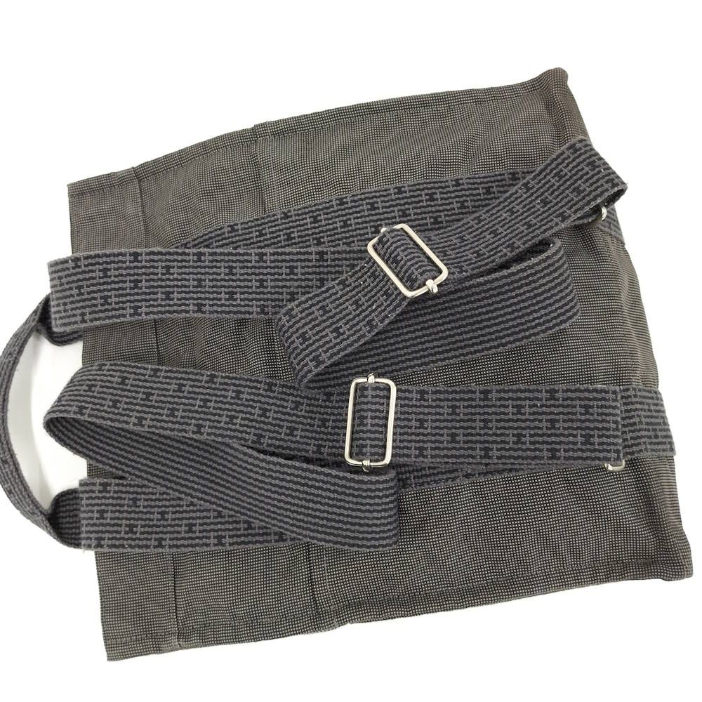 Hermes Her Line a Dos MM Backpack Nylon Canvas Gray — view 6