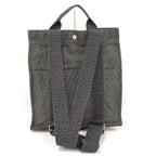 Hermes Her Line a Dos MM Backpack Nylon Canvas Gray — view 2