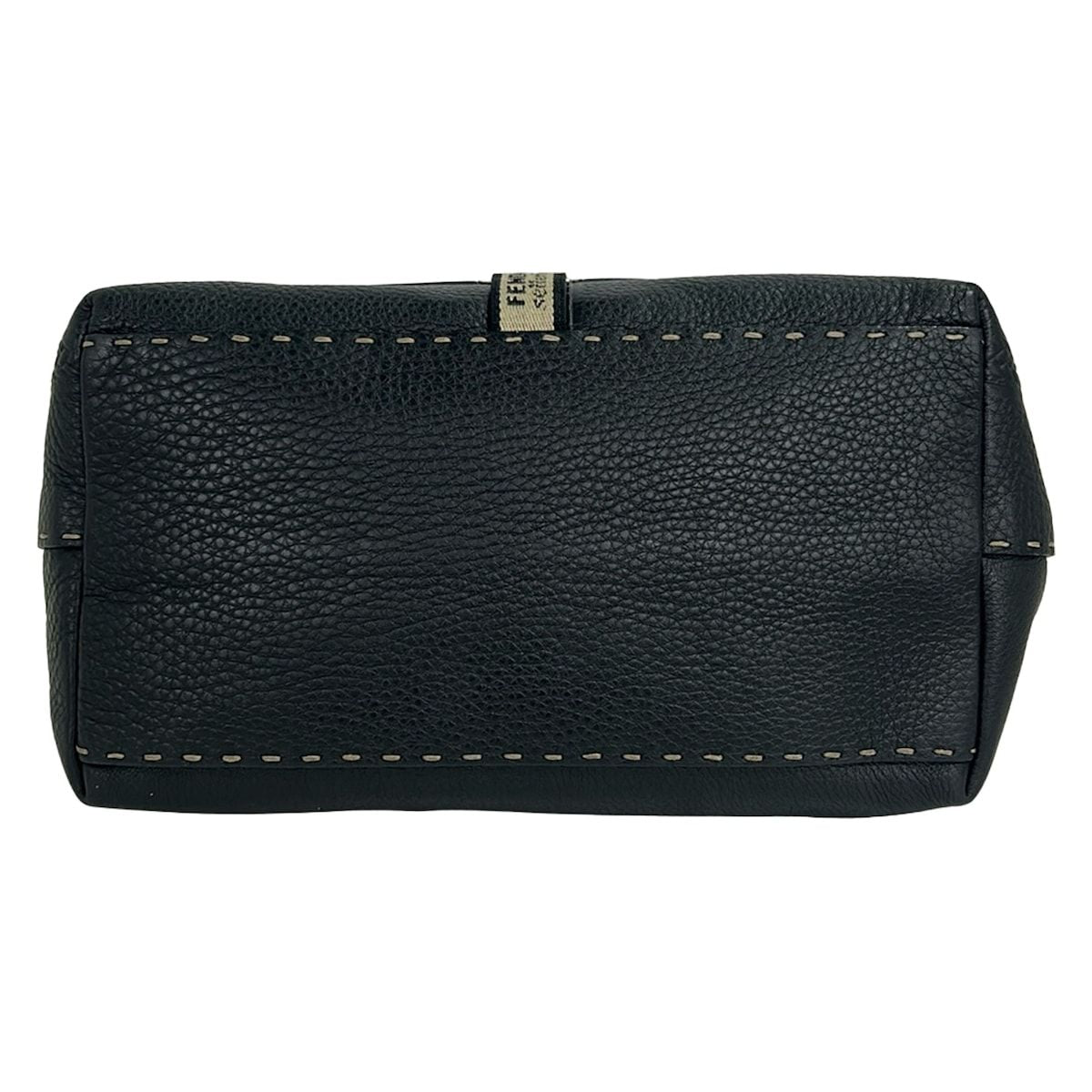 Fendi Tote Bag Selleria Black Leather — view 5