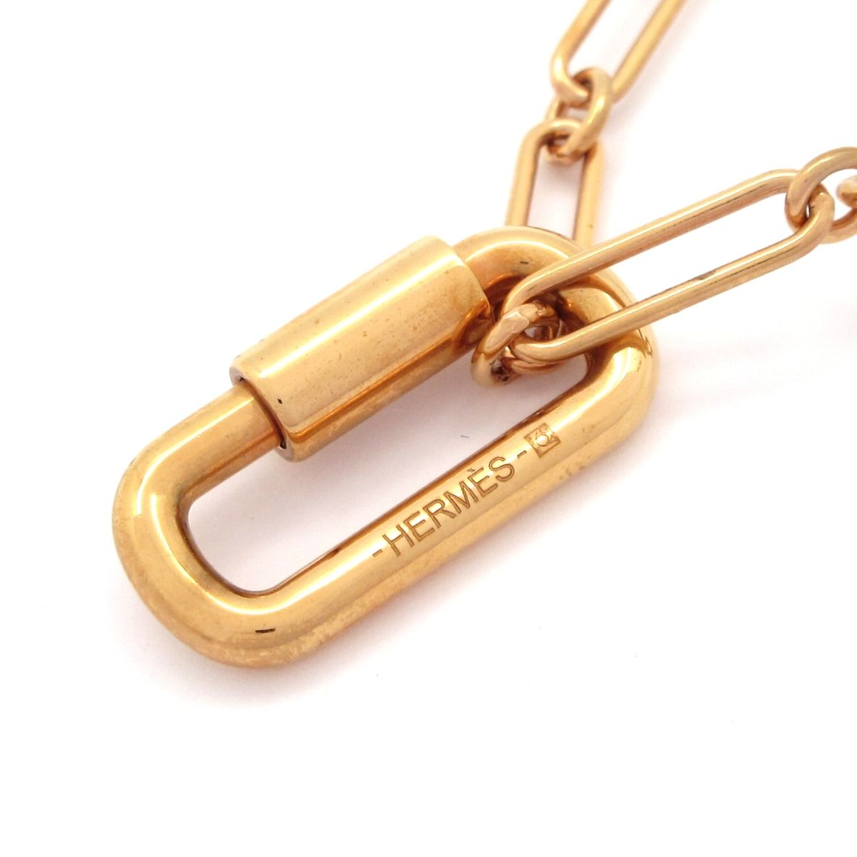 Hermes Necklace Curiosite Pink Gold
