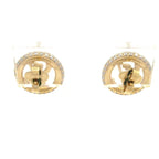 Louis Vuitton Earrings Book le Dreil by Knight Gold Clear LV Motif — view 2