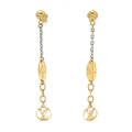 Louis Vuitton Earrings Logo Mania Gold Silver