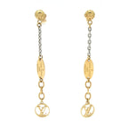 Louis Vuitton Earrings Logo Mania Gold Silver