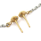 Louis Vuitton Earrings Logo Mania Gold Silver — view 3