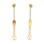 Louis Vuitton Earrings Logo Mania Gold Silver — view 2