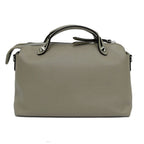 Fendi by the Way Gray Leather Shoulder Handbag — view 2