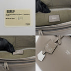 Fendi by the Way Gray Leather Shoulder Handbag — view 7