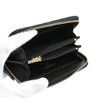 Chanel Wallet Coin Purse Black Gold Fragment Case CC Logo Quilted — view 5