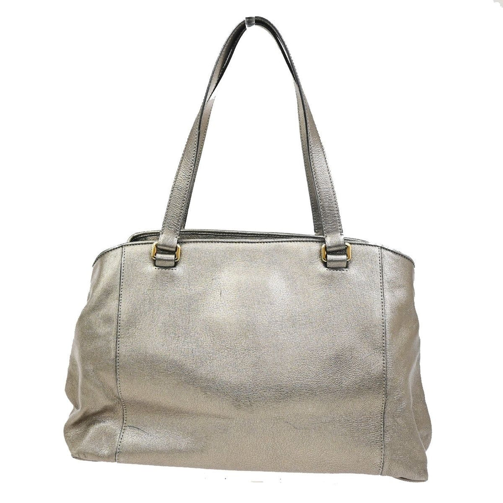 Loewe Maia Shoulder Bag Logo Blanc Leather — view 3