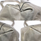 Loewe Maia Shoulder Bag Logo Blanc Leather — view 7