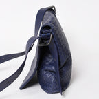 Bottega Veneta Shoulder Bag Intrecciato Blue Matte Silver — view 4