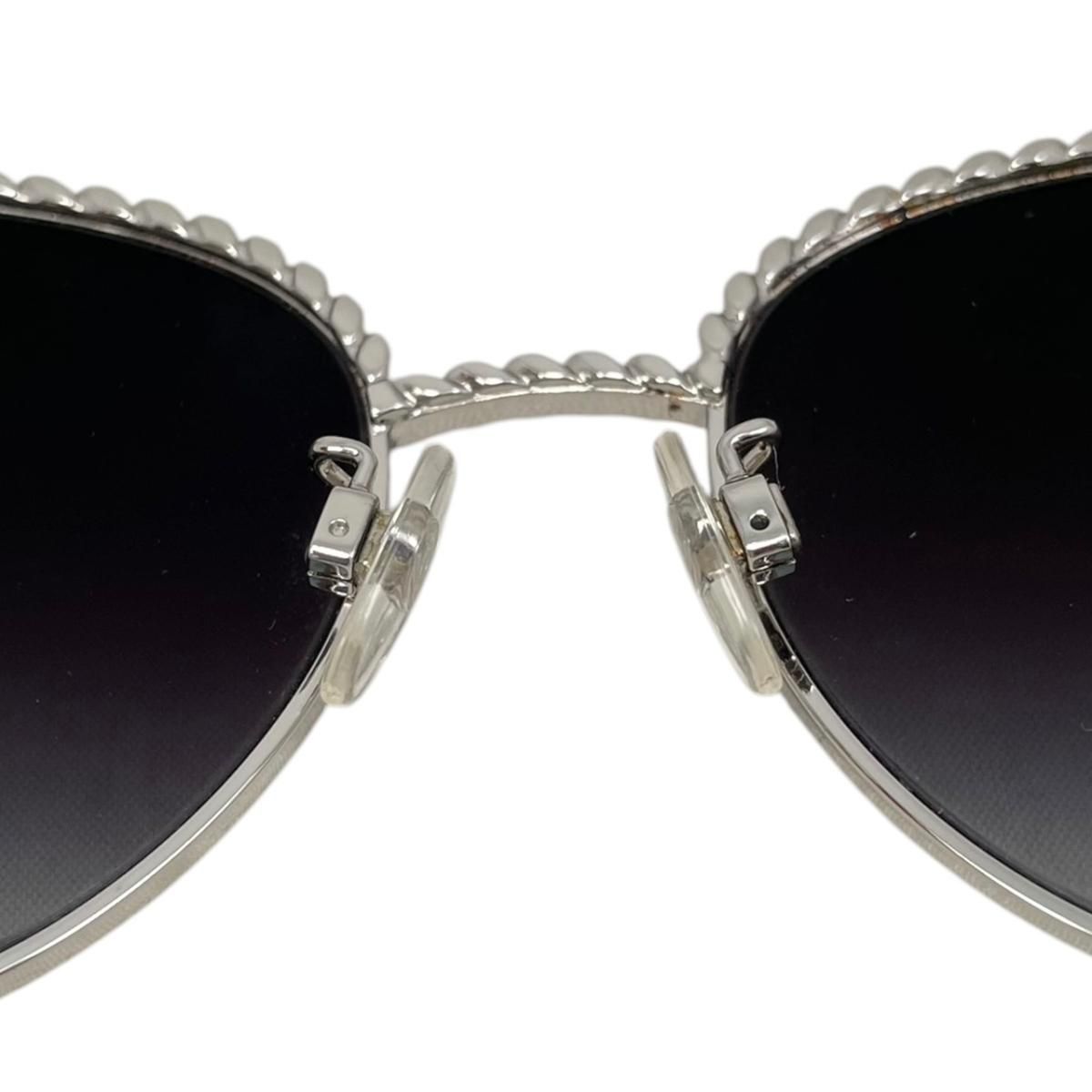 Chanel Sunglasses Chain Gradient Black Silver Eyewear — view 7