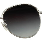 Chanel Sunglasses Chain Gradient Black Silver Eyewear — view 6