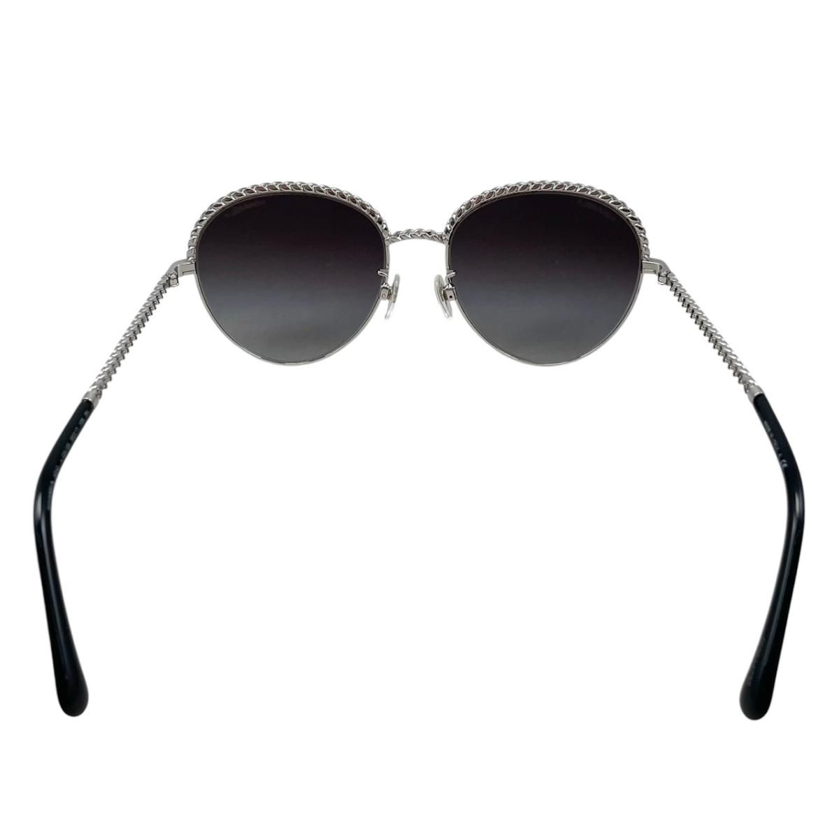 Chanel Sunglasses Chain Gradient Black Silver Eyewear — view 4