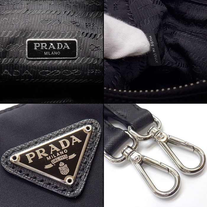Prada Shoulder Bag Re Edition Re-Nylon Saffiano Leather Silver — view 6