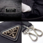 Prada Shoulder Bag Re Edition Re-Nylon Saffiano Leather Silver — view 6
