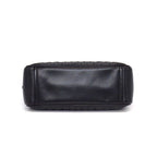 Prada Shoulder Bag Diamond Gram Chain Bag Black Leather Silver — view 4