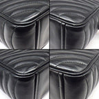 Prada Shoulder Bag Diamond Gram Chain Bag Black Leather Silver — view 7