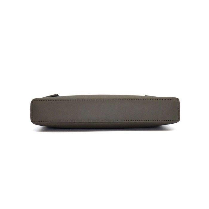 Louis Vuitton Clutch Takeoff Pouch Khaki LV Aerolog Lambskin Silver — view 4