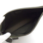 Louis Vuitton Clutch Takeoff Pouch Khaki LV Aerolog Lambskin Silver — view 5