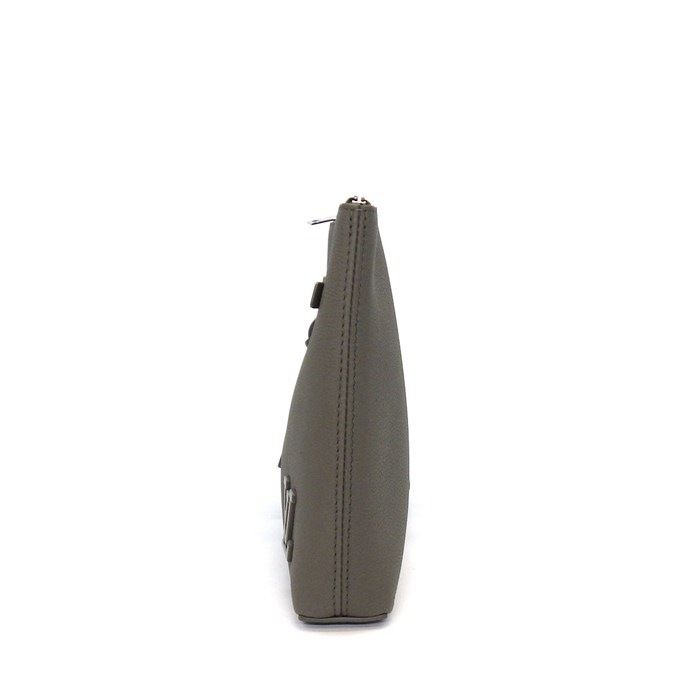 Louis Vuitton Clutch Takeoff Pouch Khaki LV Aerolog Lambskin Silver — view 3