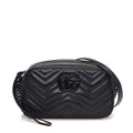 Gucci Shoulder Bag GG Marmont Small So Black Leather