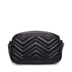 Gucci Shoulder Bag GG Marmont Small So Black Leather — view 2