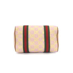Gucci Mini Boston Bag Aafys Pink Brown GG Canvas Leather Gold — view 4