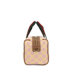 Gucci Mini Boston Bag Aafys Pink Brown GG Canvas Leather Gold — view 3
