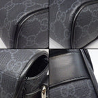 Gucci Shoulder Bag Super Fadja Black GG Supreme Canvas Leather Silver — view 7