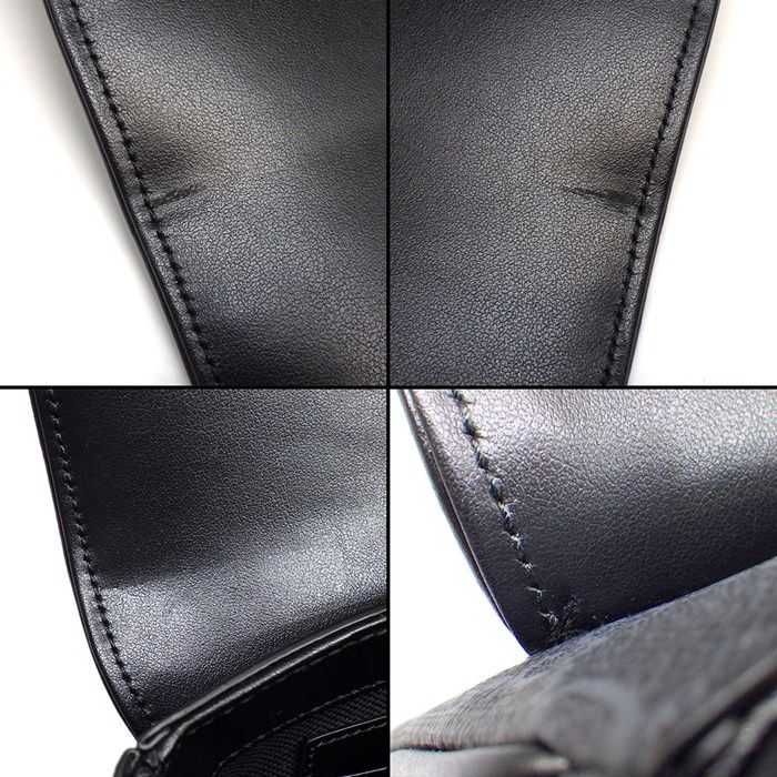 Gucci Shoulder Bag Super Fadja Black GG Supreme Canvas Leather Silver — view 8