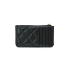 Chanel Wallet Coin Purse Black Gold Fragment Case Card Case Classic — view 3