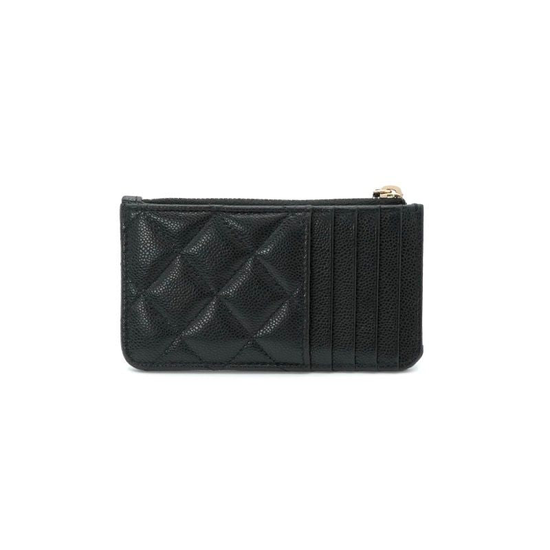 Chanel Wallet Coin Purse Black Gold Fragment Case Card Case Classic — view 3