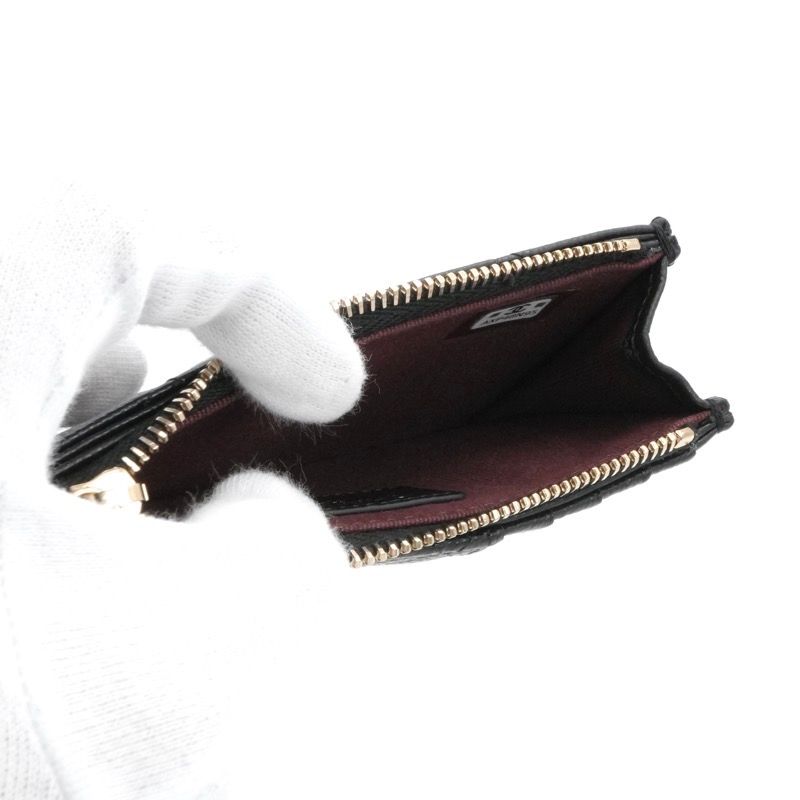 Chanel Wallet Coin Purse Black Gold Fragment Case Card Case Classic — view 5
