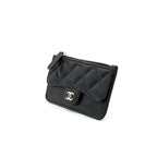 Chanel Wallet Coin Purse Black Gold Fragment Case Card Case Classic — view 2