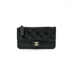 Chanel Wallet Coin Purse Black Gold Fragment Case Card Case Classic