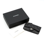 Chanel Wallet Coin Purse Black Gold Fragment Case Card Case Classic — view 8