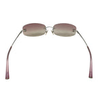 Chanel Sunglasses CC Logo Rimless Gradient Pink Yellow Silver Eyewear — view 4