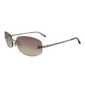 Chanel Sunglasses CC Logo Rimless Gradient Pink Yellow Silver Eyewear