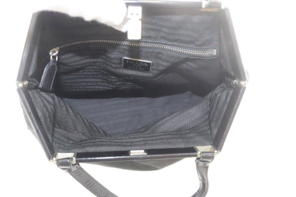 Prada Vintage Tessuto Tote Bag Nylon Black — view 4
