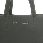 Celine Small Vertical Cabas 2-Way Handbag Shoulder Cowhide Leather Vintage Logo — view 8