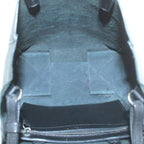 Celine Small Vertical Cabas 2-Way Handbag Shoulder Cowhide Leather Vintage Logo — view 5