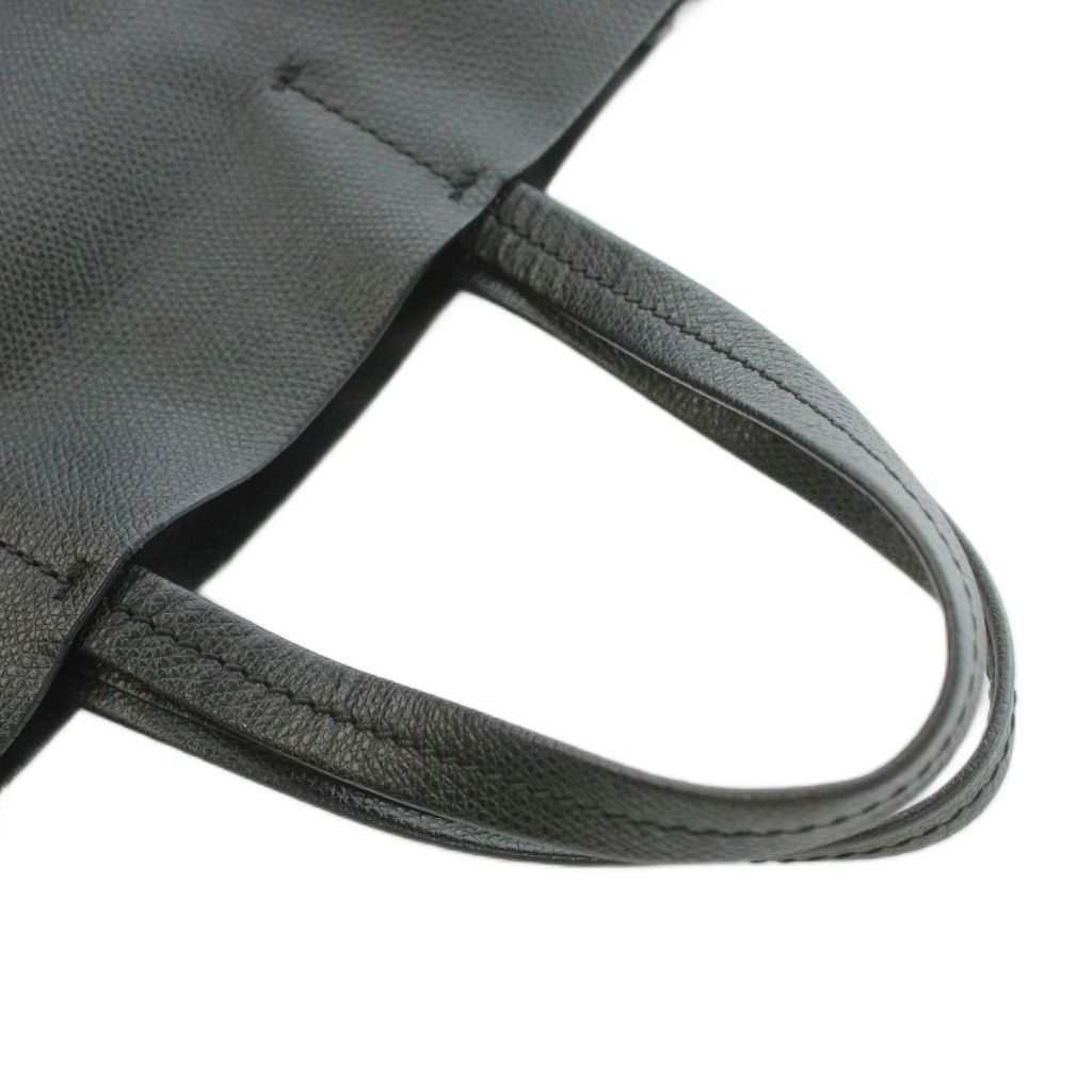 Celine Small Vertical Cabas 2-Way Handbag Shoulder Cowhide Leather Vintage Logo — view 6