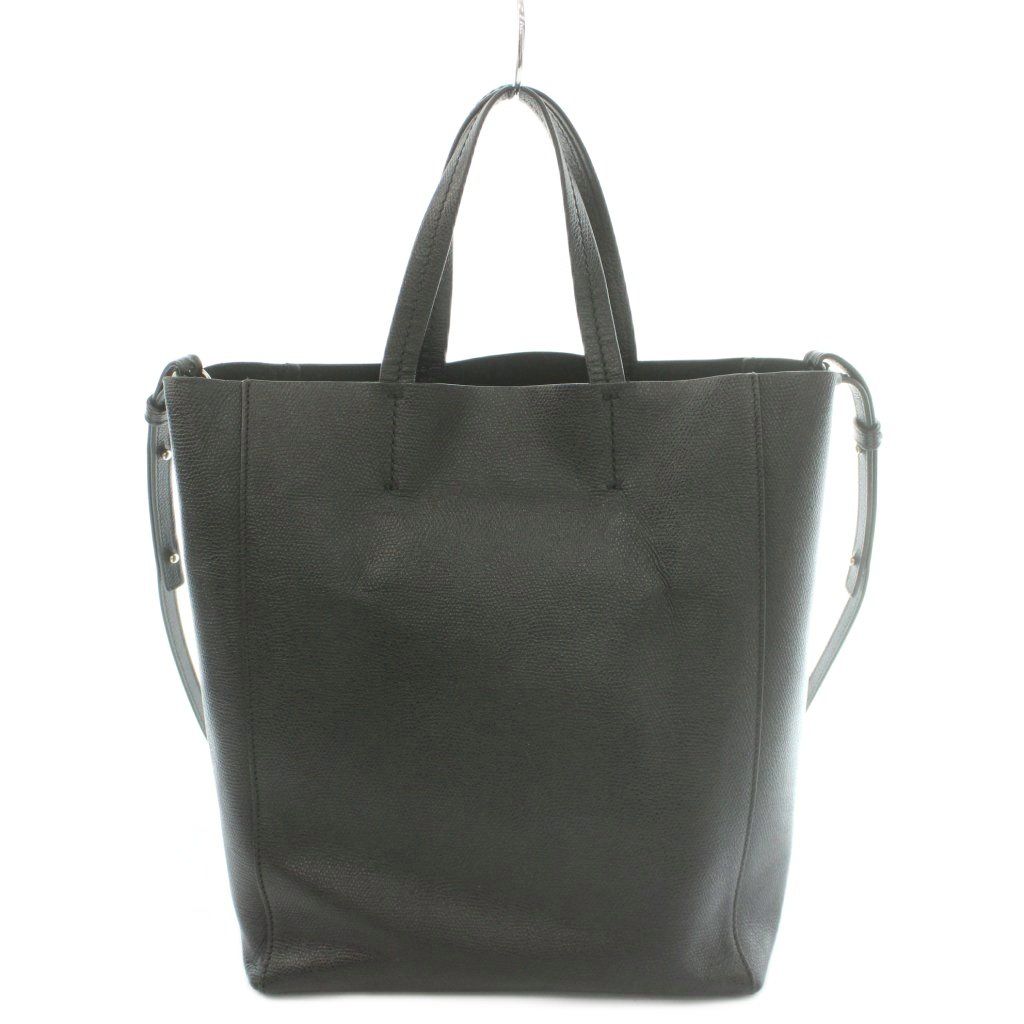 Celine Small Vertical Cabas 2-Way Handbag Shoulder Cowhide Leather Vintage Logo — view 3