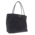 Prada Tote Bag Triangular Plate Nylon Black — view 4