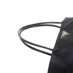 Prada Tote Bag Triangular Plate Nylon Black — view 6