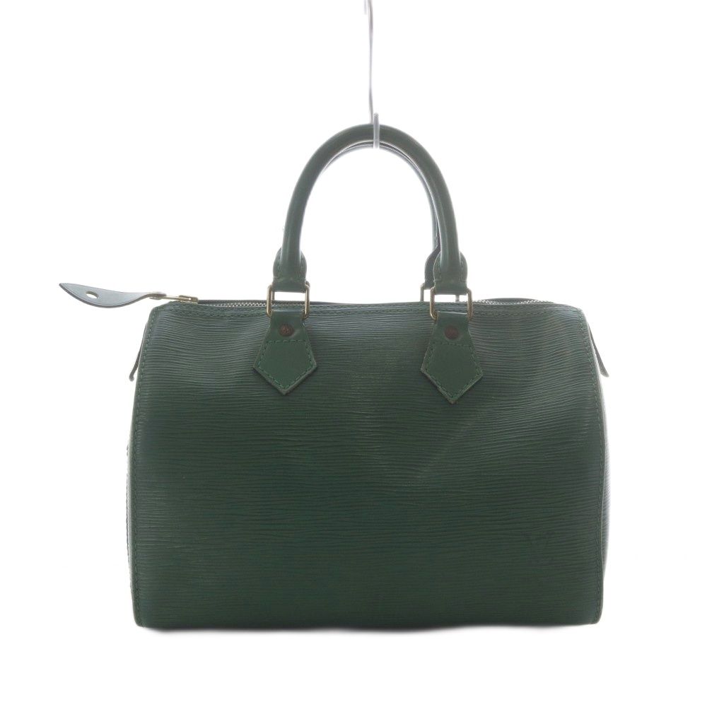 Louis Vuitton Speedy 25 Epi Mini Boston Bag Green Leather RI