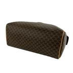 Celine Vintage Macadam Blason Pattern Triomphe Leather Mini Boston Bag Brown — view 8