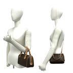 Celine Vintage Macadam Blason Pattern Triomphe Leather 2-Way Shoulder Bag Brown — view 2